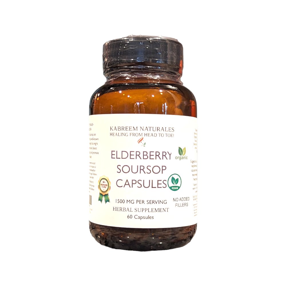 Elderberry & Soursop Capsules - KABREEM NATURALES