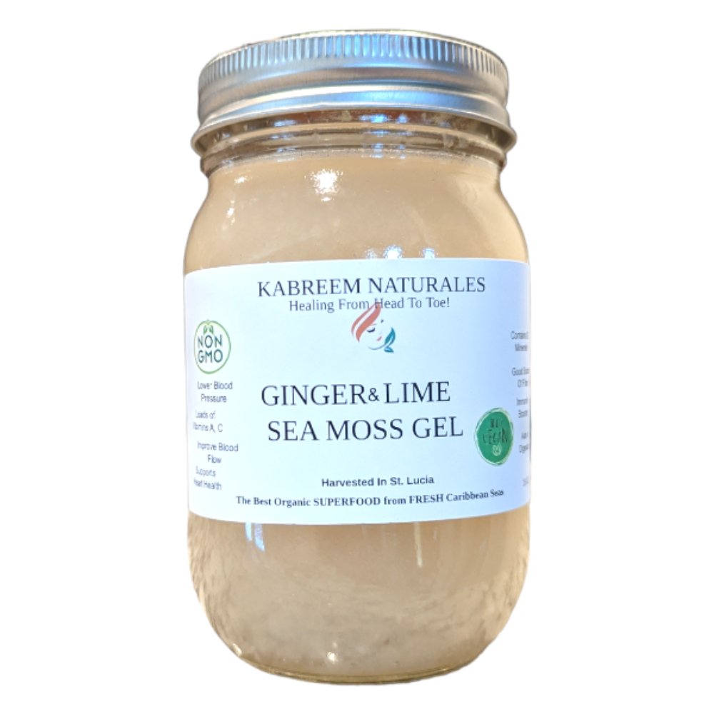 Ginger & Lime Sea Moss Gel - KABREEM NATURALES