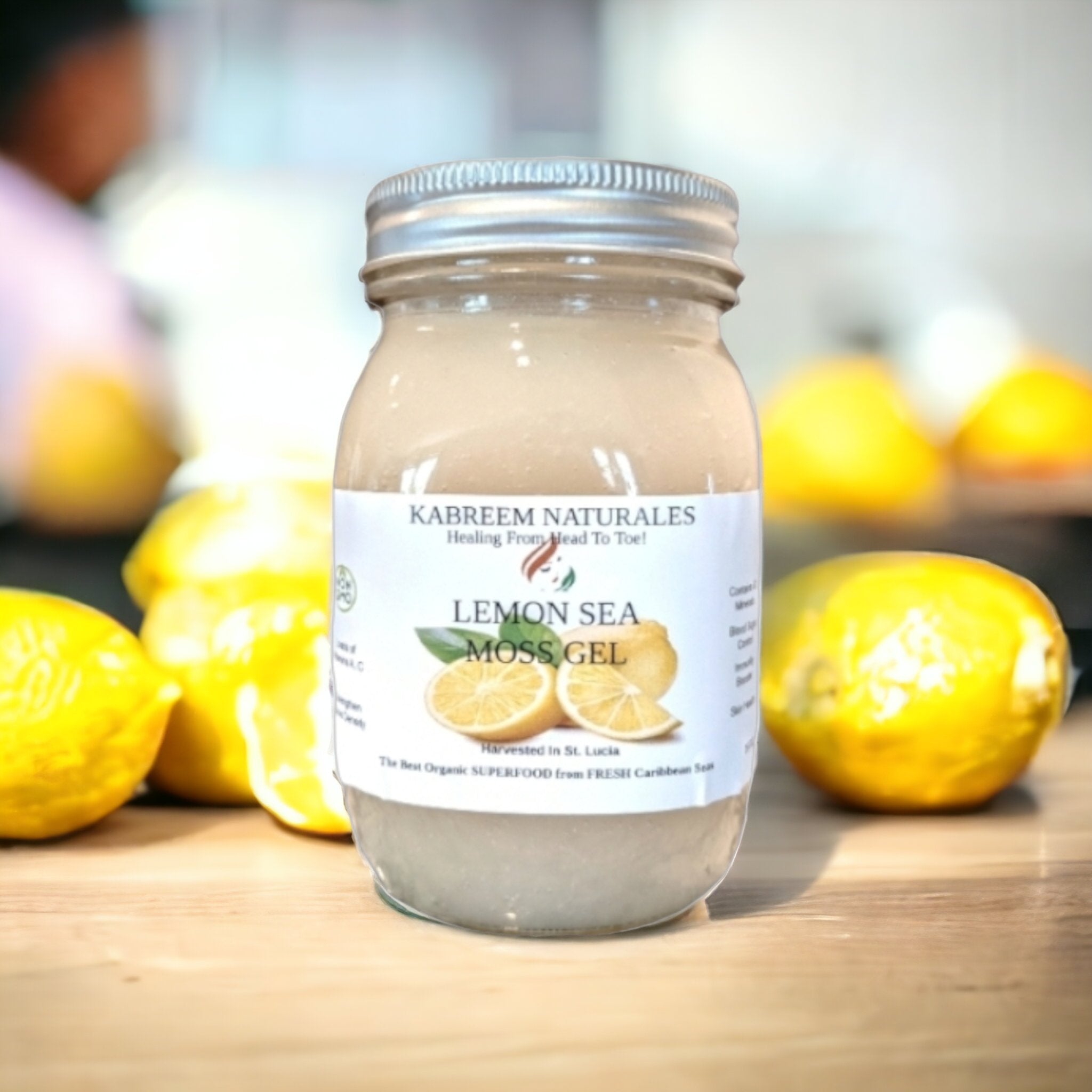 Lemon Sea Moss Gel - KABREEM NATURALES