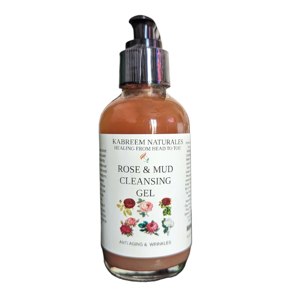 Rose & Mud Gel Face Cleanser - KABREEM NATURALES