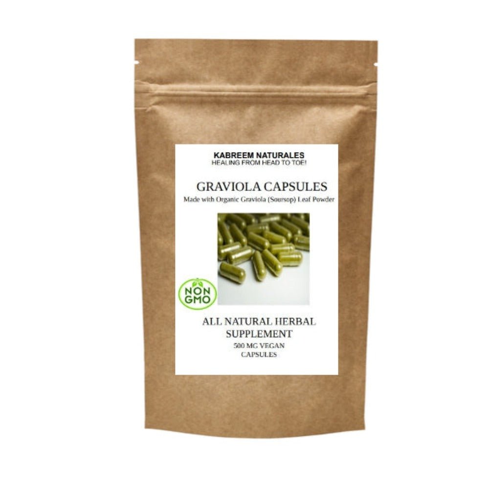 Soursop Graviola Leaf Capsules - KABREEM NATURALES