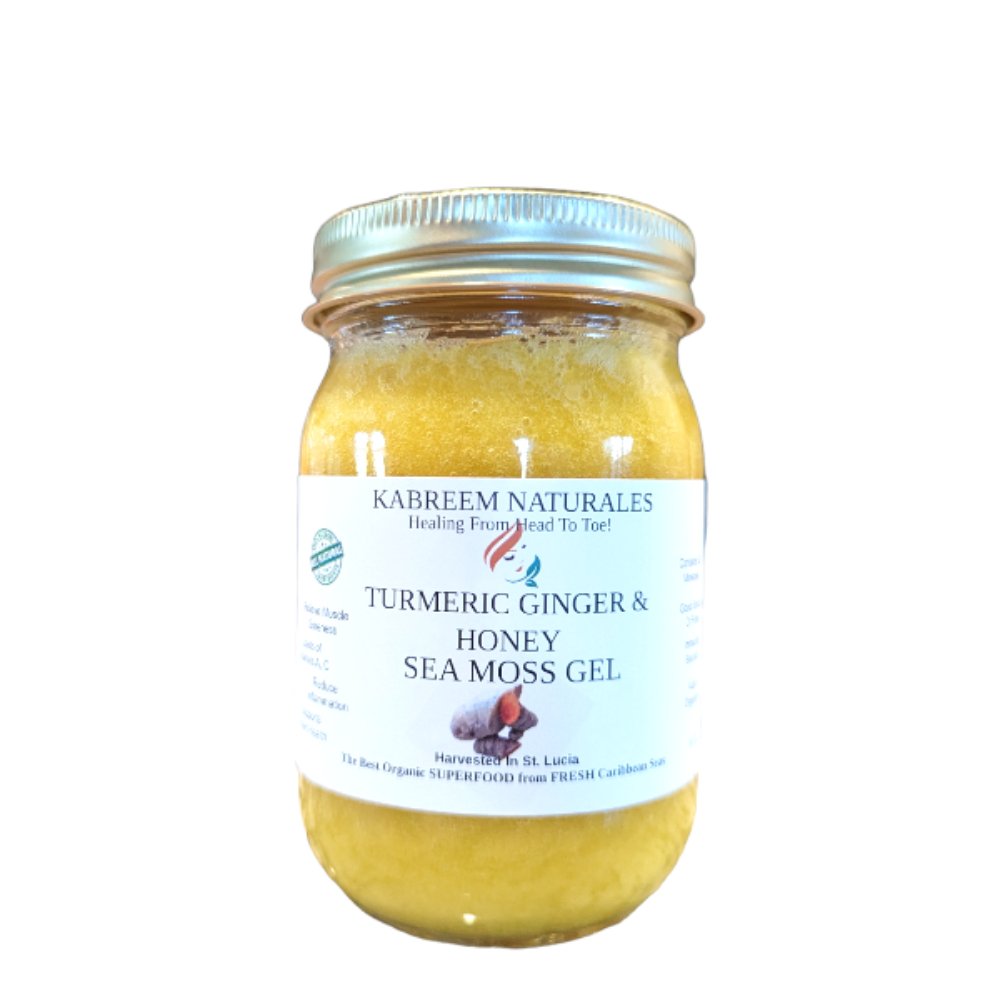 Turmeric Ginger & Honey Sea Moss Gel - KABREEM NATURALES