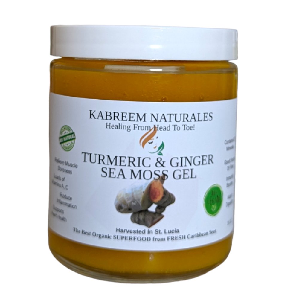 Turmeric & Ginger Sea Moss Gel - KABREEM NATURALES